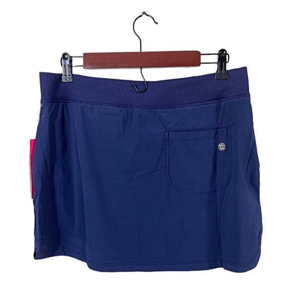 Lilly Pulitzer Run Around Skort True Navy Blue Sz L Luxletic Golf Tennis - Picture 8 of 9